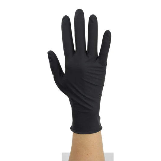 Dynarex Black Arrow Latex Exam Gloves, Powder-Free Case/1000